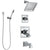 Delta Dryden Chrome Finish Tub and Shower System with Dual Control Handle, 3-Setting Diverter, Showerhead, and Hand Shower with Wall Bracket SS1745114