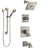 Delta Dryden Stainless Steel Finish Tub and Shower System with Dual Control Handle, Diverter, Showerhead, and Hand Shower with Grab Bar SS174512SS3