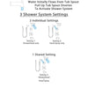 Delta Dryden Stainless Steel Finish Tub and Shower System with Dual Control Handle, Diverter, Showerhead, and Hand Shower with Slidebar SS174512SS5