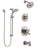 Delta Trinsic Stainless Steel Finish Dual Control Handle Tub and Shower System, Diverter, Showerhead, and Temp2O Hand Shower with Slidebar SS17459SS4