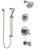 Delta Trinsic Stainless Steel Finish Tub and Shower System with Dual Control Handle, Diverter, Showerhead, and Hand Shower with Slidebar SS17459SS5