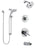 Delta Compel Chrome Finish Tub and Shower System with Dual Control Handle, 3-Setting Diverter, Showerhead, & Temp2O Hand Shower with Slidebar SS174614