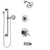 Delta Compel Chrome Finish Tub and Shower System with Dual Control Handle, 3-Setting Diverter, Showerhead, and Hand Shower with Grab Bar SS174615