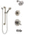 Delta Compel Stainless Steel Finish Tub and Shower System with Dual Control Handle, Diverter, Showerhead, and Hand Shower with Grab Bar SS17461SS3