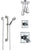 Delta Dryden Chrome Finish Shower System with Dual Control Handle, 3-Setting Diverter, Ceiling Mount Showerhead, and Hand Shower with Grab Bar SS17512