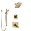 Delta Vero Champagne Bronze Finish Shower System with Dual Control Handle, 3-Setting Diverter, Showerhead, and Hand Shower with Slidebar SS1753CZ4