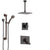 Delta Vero Venetian Bronze Shower System with Dual Control Handle, Diverter, Ceiling Mount Showerhead, and Hand Shower with Grab Bar SS1753RB1