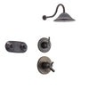 Delta Trinsic Venetian Bronze Shower System with Dual Control Shower Handle, 3-setting Diverter, Large Rain Showerhead, and Dual Body Spray Shower Plate SS175984RB