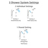 Delta Trinsic Venetian Bronze Shower System with Dual Control Handle, 3-Setting Diverter, Dual Showerhead, and Hand Shower with Grab Bar SS1759RB1