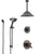 Delta Trinsic Venetian Bronze Shower System with Dual Control Handle, Diverter, Ceiling Mount Showerhead, and Hand Shower with Slidebar SS1759RB7