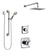 Delta Ashlyn Chrome Finish Shower System with Dual Control Handle, 3-Setting Diverter, Showerhead, and Hand Shower with Grab Bar SS17648