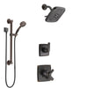 Delta Ashlyn Venetian Bronze Finish Shower System with Dual Control Handle, 3-Setting Diverter, Showerhead, and Hand Shower with Grab Bar SS1764RB3