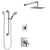 Delta Zura Chrome Finish Shower System with Dual Control Handle, 3-Setting Diverter, Showerhead, and Hand Shower with Grab Bar SS17742