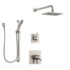 Delta Zura Stainless Steel Finish Shower System with Dual Control Handle, 3-Setting Diverter, Showerhead, and Hand Shower with Slidebar SS1774SS8