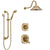 Delta Addison Champagne Bronze Finish Shower System with Dual Control Handle, 3-Setting Diverter, Showerhead, and Hand Shower with Slidebar SS1792CZ6