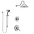 Delta Linden Chrome Finish Shower System with Dual Control Handle, 3-Setting Diverter, Showerhead, and Hand Shower with Slidebar SS17943