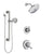 Delta Linden Chrome Finish Shower System with Dual Control Handle, 3-Setting Diverter, Showerhead, and Hand Shower with Grab Bar SS17948