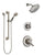 Delta Linden Stainless Steel Finish Shower System with Dual Control Handle, 3-Setting Diverter, Showerhead, and Hand Shower with Grab Bar SS1794SS1