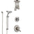 Delta Linden Dual Control Handle Stainless Steel Finish Shower System, Diverter, Ceiling Mount Showerhead, and Temp2O Hand Shower SS1794SS4