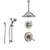 Delta Cassidy Stainless Steel Shower System with Dual Control Shower Handle, 3-setting Diverter, Large Rain Showerhead, and Handheld Shower SS179784SS