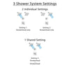 Delta Dryden Polished Nickel Finish Shower System with Dual Thermostatic Control Handle, 3-Setting Diverter, 2 Showerheads SS17T2511PN4