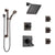 Delta Dryden Venetian Bronze Shower System with Dual Thermostatic Control, Diverter, Showerhead, 3 Body Sprays, and Grab Bar Hand Shower SS17T2512RB2