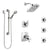 Delta Tesla Chrome Shower System with Dual Thermostatic Control, Diverter, Showerhead, 3 Body Sprays, and Hand Shower with Grab Bar SS17T25211