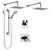 Delta Vero Chrome Shower System with Dual Thermostatic Control Handle, 6-Setting Diverter, 2 Showerheads, and Hand Shower with Grab Bar SS17T25333