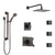 Delta Vero Venetian Bronze Shower System with Dual Thermostatic Control, Diverter, Showerhead, 3 Body Sprays, and Grab Bar Hand Shower SS17T2533RB1