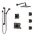 Delta Vero Venetian Bronze Shower System with Dual Thermostatic Control, Diverter, Showerhead, 3 Body Sprays, and Grab Bar Hand Shower SS17T2533RB2