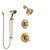 Delta Victorian Champagne Bronze Shower System with Dual Thermostatic Control Handle, Diverter, Showerhead, and Hand Shower with Slidebar SS17T2552CZ3