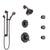 Delta Victorian Venetian Bronze Dual Thermostatic Control Shower System, Diverter, Showerhead, 3 Body Sprays, and Grab Bar Hand Spray SS17T2552RB1