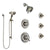 Delta Victorian Dual Thermostatic Control Stainless Steel Finish Shower System, Diverter, Showerhead, 3 Body Sprays, and Hand Shower SS17T2552SS4