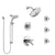 Delta Trinsic Chrome Shower System with Dual Thermostatic Control, 6-Setting Diverter, Showerhead, 3 Body Sprays, and Temp2O Hand Shower SS17T25914