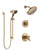 Delta Trinsic Champagne Bronze Shower System with Dual Thermostatic Control Handle, Diverter, Showerhead, and Hand Shower with Slidebar SS17T2592CZ4