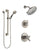 Delta Trinsic Dual Thermostatic Control Handle Stainless Steel Finish Shower System, Diverter, Showerhead, and Hand Shower with Grab Bar SS17T2592SS3