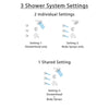 Delta Compel Dual Thermostatic Control Handle Stainless Steel Finish Shower System, 3-Setting Diverter, Showerhead, and 3 Body Sprays SS17T2611SS2