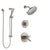 Delta Compel Dual Thermostatic Control Handle Stainless Steel Finish Shower System, Diverter, Showerhead, and Hand Shower with Slidebar SS17T2611SS5