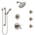 Delta Compel Dual Thermostatic Control Stainless Steel Finish Shower System, Diverter, Showerhead, 3 Body Sprays, and Grab Bar Hand Spray SS17T2612SS2