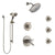 Delta Compel Dual Thermostatic Control Stainless Steel Finish Shower System, Diverter, Showerhead, 3 Body Sprays, and Hand Shower SS17T2612SS4