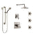 Delta Ara Dual Thermostatic Control Stainless Steel Finish Shower System, Diverter, Showerhead, 3 Body Sprays, and Grab Bar Hand Shower SS17T2671SS1