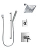 Delta Zura Chrome Finish Shower System with Dual Thermostatic Control Handle, 3-Setting Diverter, Showerhead, and Hand Shower with Slidebar SS17T27416