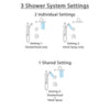 Delta Addison Venetian Bronze Shower System with Dual Thermostatic Control Handle, Diverter, Showerhead, and Hand Shower with Grab Bar SS17T2921RB3