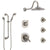 Delta Addison Dual Thermostatic Control Stainless Steel Finish Shower System, Diverter, Showerhead, 3 Body Sprays, and Hand Shower SS17T2922SS3