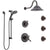 Delta Cassidy Venetian Bronze Shower System with Dual Thermostatic Control, Diverter, Showerhead, 3 Body Sprays, and Temp2O Hand Shower SS17T2971RB6