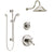 Delta Cassidy Polished Nickel Shower System with Dual Thermostatic Control Handle, Diverter, Showerhead, and Hand Shower with Slidebar SS17T2972PN2