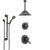 Delta Lahara Venetian Bronze Shower System with Dual Thermostatic Control, Diverter, Ceiling Mount Showerhead, and Grab Bar Hand Shower SS17T381RB2