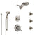 Delta Lahara Dual Thermostatic Control Stainless Steel Finish Shower System, Diverter, Dual Showerhead, 3 Body Sprays, and Hand Shower SS17T382SS8