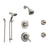 Delta Lahara Stainless Steel Shower System with Thermostatic Shower Handle, 6-setting Diverter, Showerhead, Handheld Shower, and 2 Body Sprays SS17T3891SS