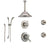 Delta Lahara Stainless Steel Shower System with Thermostatic Shower Handle, 6-setting Diverter, Large Ceiling Mount Rain Showerhead, Handheld Shower, and 2 Body Sprays SS17T3892SS